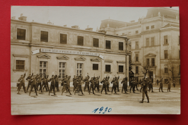 AK Wien Stadt / 1930 / Fotokarte / Atelier Seidelböck / der Österreicher hat ein Vaterland und liebts und hat auch Ursach es zu lieben / Übungsplatz